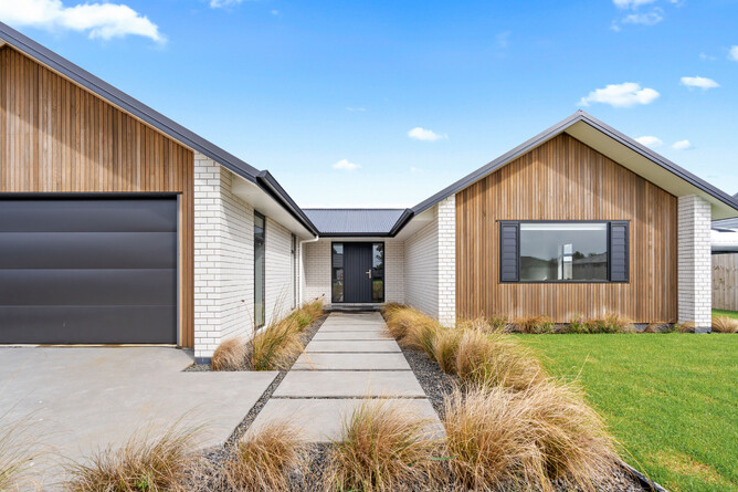 Brick and Cedar Weather boards combined
