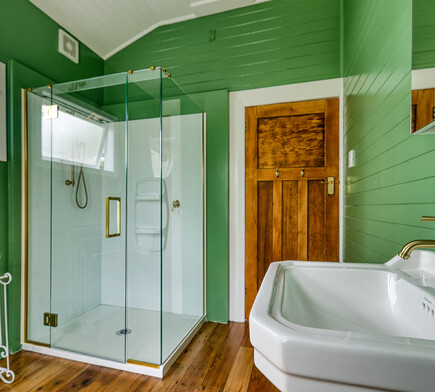 Bathroom in the Bach in Mangawhai