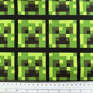 Minecraft cotton duck fabric