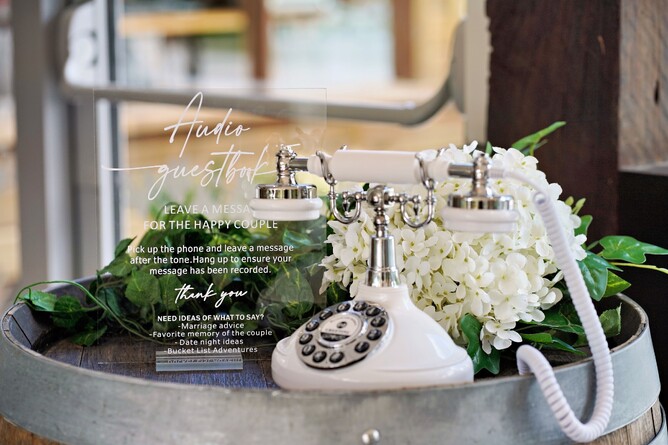 Wedding audio guestbook at Markovina Estate in Kumeu