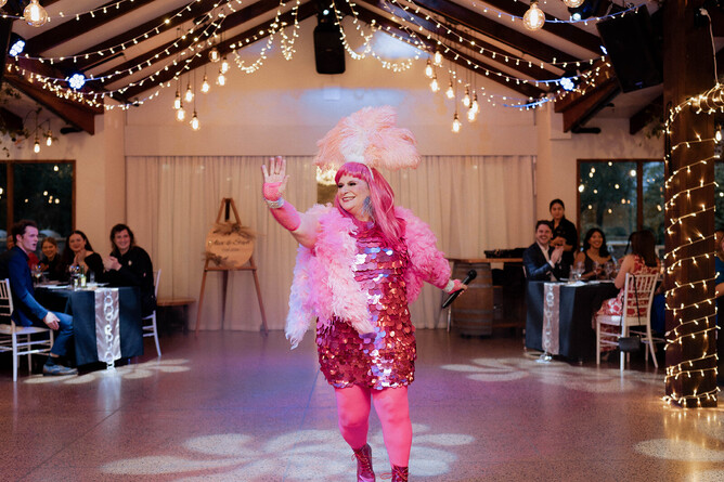 Wedding reception entertainer at Markovina Estate in Kumeu, Auckland