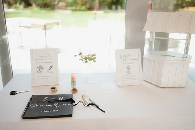 wedding signing book