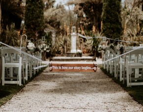 Auckland Garden Wedding Ceremony: The Barrel Waterfall