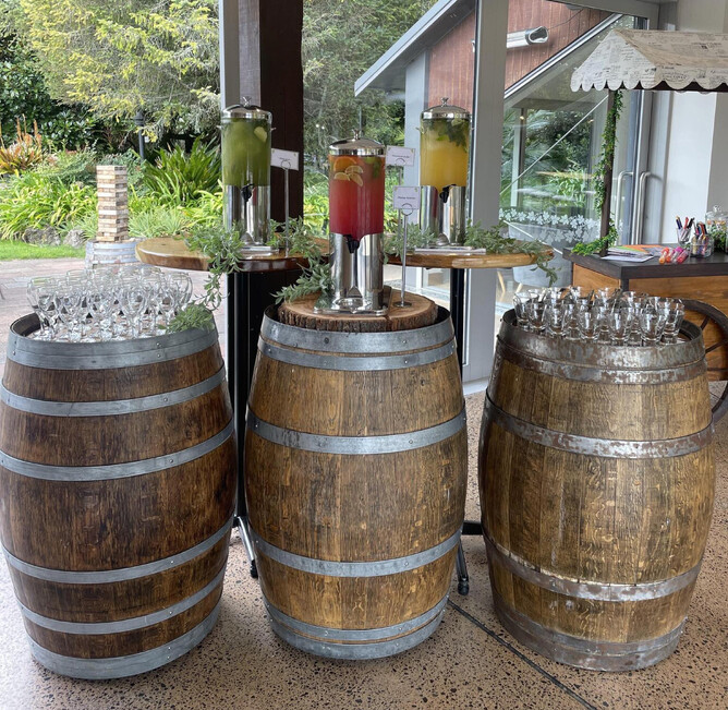 drinks station with different beverage options