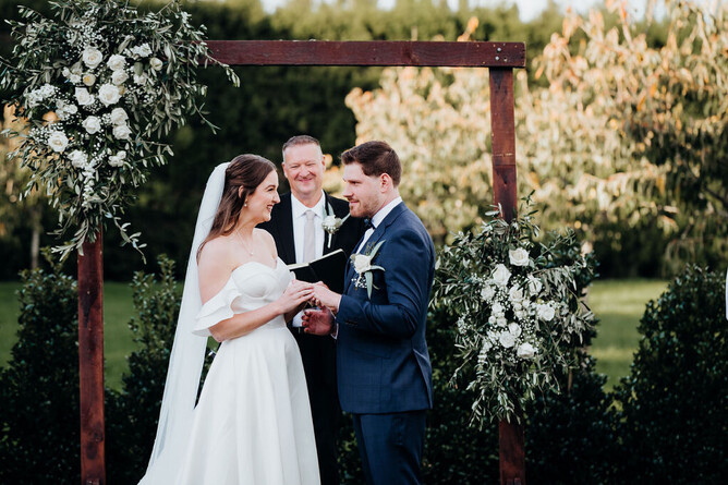 Markovina Estate Wedding Venue Cherry Blossom Round Ceremony
