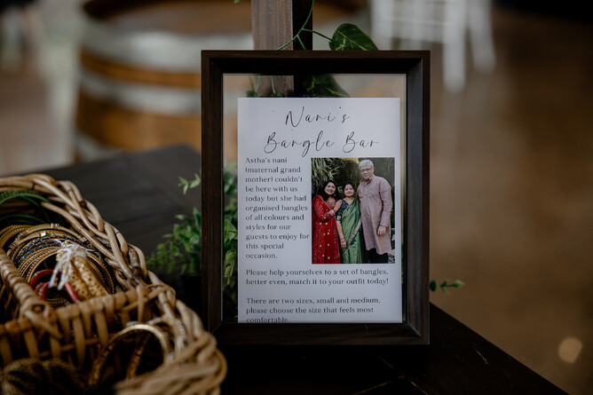 Unique guest favour idea at Markovina Estate in Kumeu, Auckland