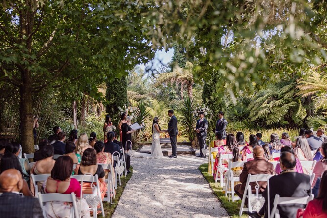 Markovina Vineyard Estate Wedding Venue Barrel Waterfall Ceremony