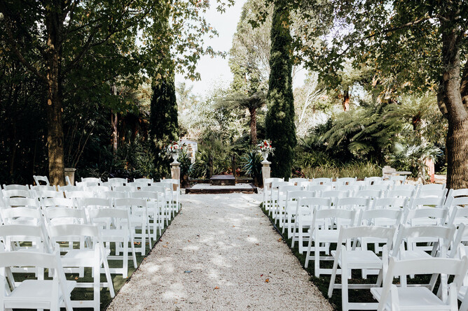 Markovina Estate Wedding Venue Barrel Waterfall Ceremony