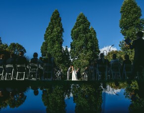 Auckland Garden Wedding Ceremony: The Two Kauri Trees