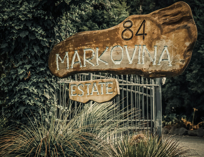 Markovina Estate sign