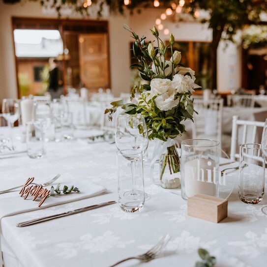table set up