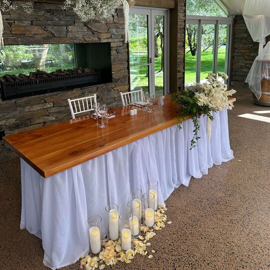 Fireplace Dining at Markovina Estate