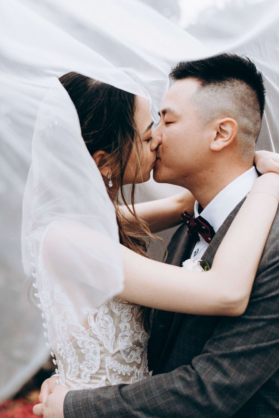 Happy Couple Kissing
