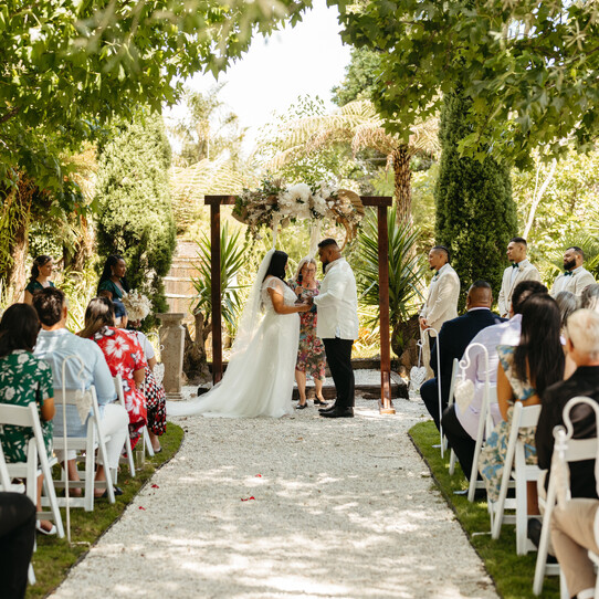 Barrel Waterfall Wedding Ceremony