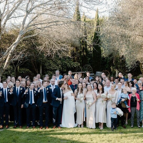 Bridal party group photo