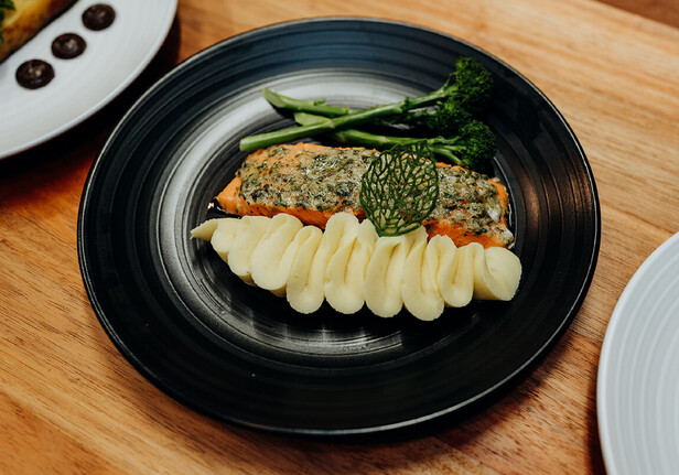 plated beef tenderloin