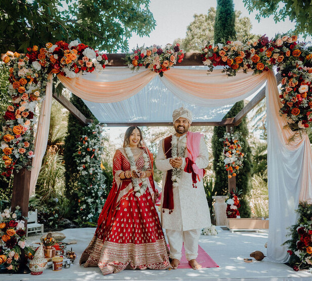 Markovina Vineyard Estate Wedding Venue Indian Couple