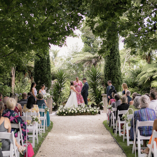 Barrel Waterfall Wedding Ceremony