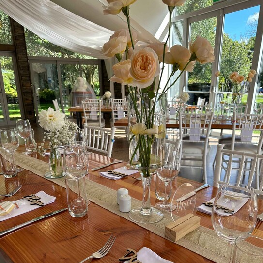 table set up