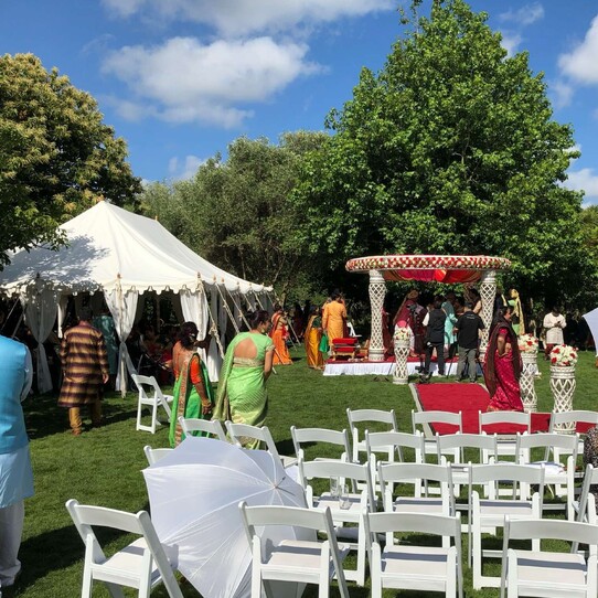 Indian Wedding Ceremony on Lawn