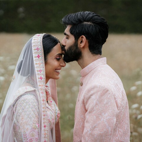 Indian couple posing