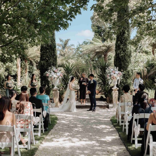 Barrel Waterfall Wedding Ceremony