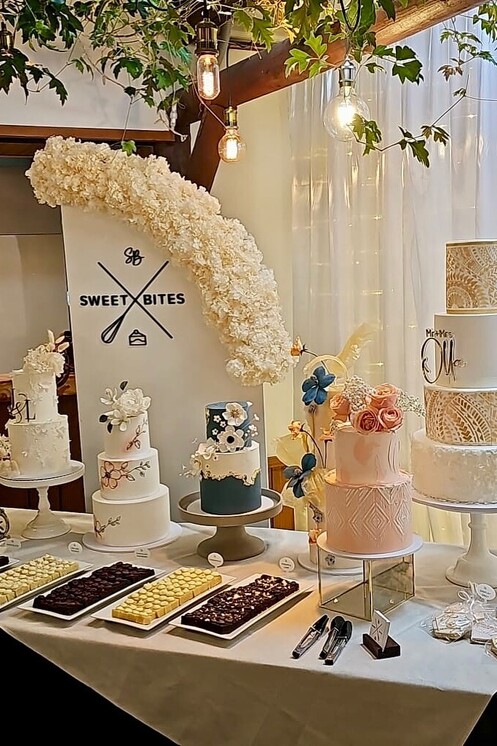 cakes and sweets display table