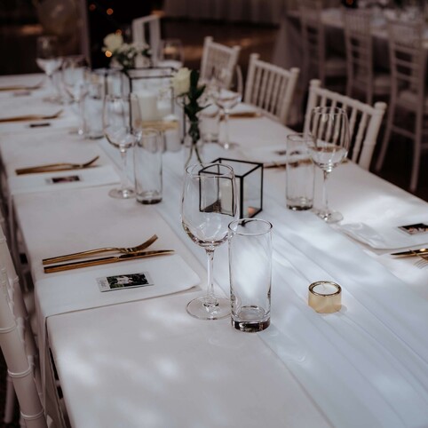 outdoor table set up