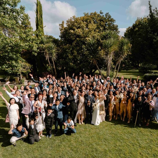 wedding party group photo