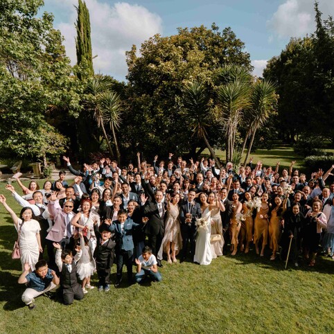 wedding party group photo