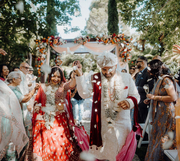 Markovina Vineyard Estate Wedding Venue Indian Couple