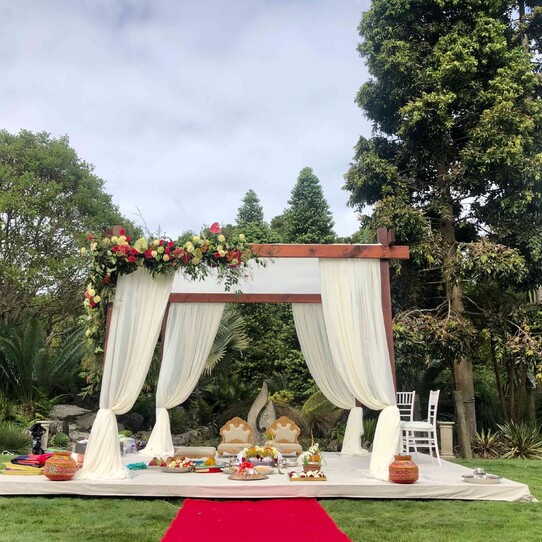 Mandap at Pebble Beach Ceremony