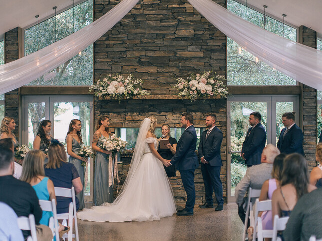 wedding ceremony at Markovina