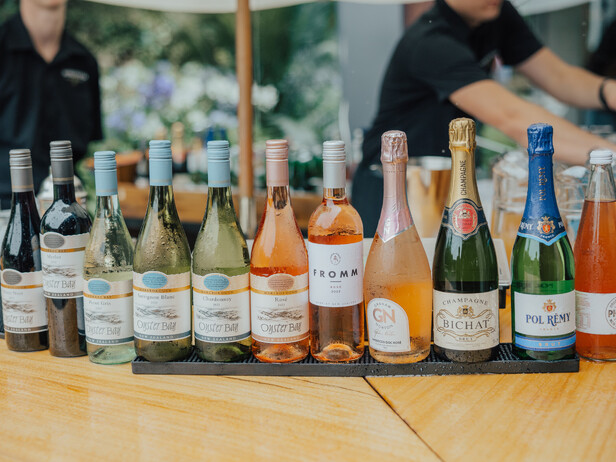 selection of premium wine and champagne