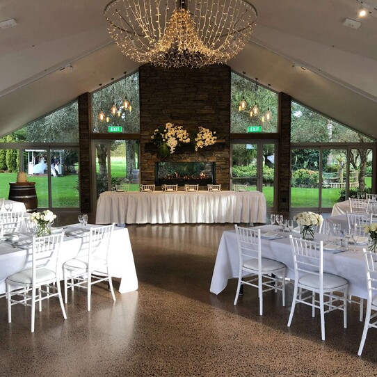 Fireplace Dining at Markovina Estate