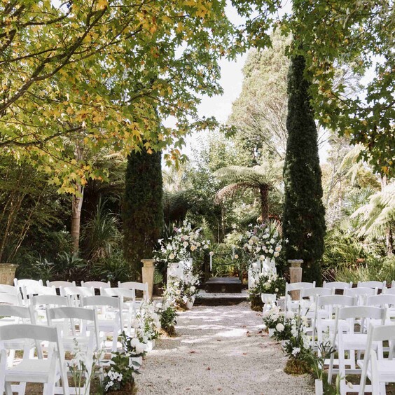 Barrel Waterfall Ceremony Setup
