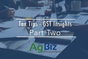 Tax Tips - GST Insights. Part Two