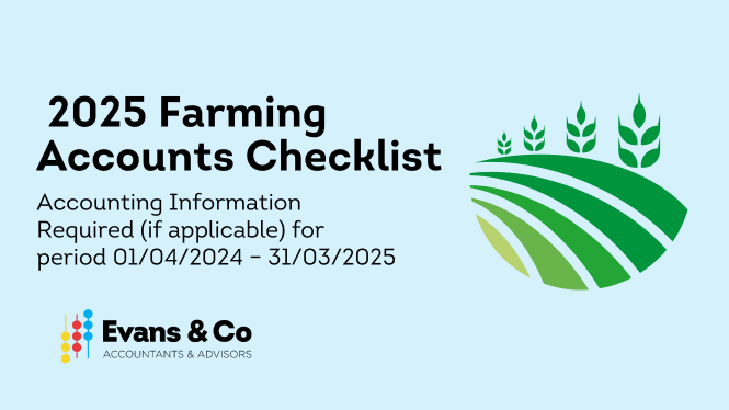 2025 Farming Accounts Checklist | Evans & Co Accountants & Advisors