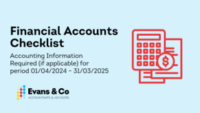 2025 Financial Accounts Checklist
