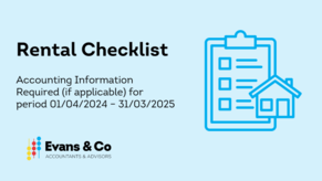 2025 Rental Accounts Checklist