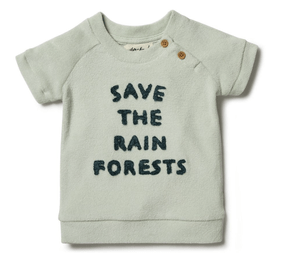 ORGANIC TERRY SWEAT - SAVE THE RAIN FOREST