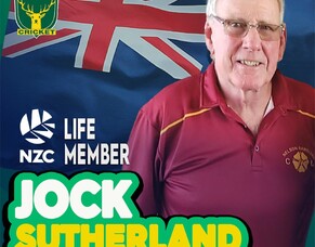 Jock Sutherland made Life Member of New Zealand Cricket