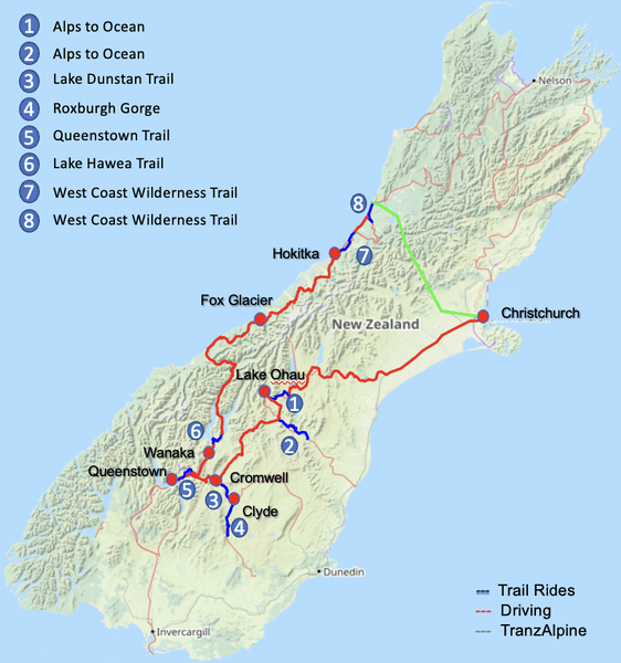 10 Night E-bike Trail Tour of the South Island of New Zealand | Pacific ...