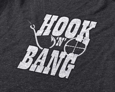 Hunting and fishing logo design