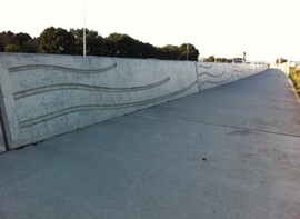 Preco precast barriers with urban design