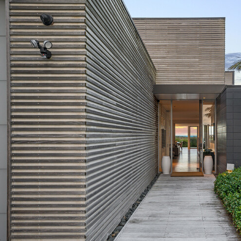 Concrete Masonry with Timber Batten feature Design
