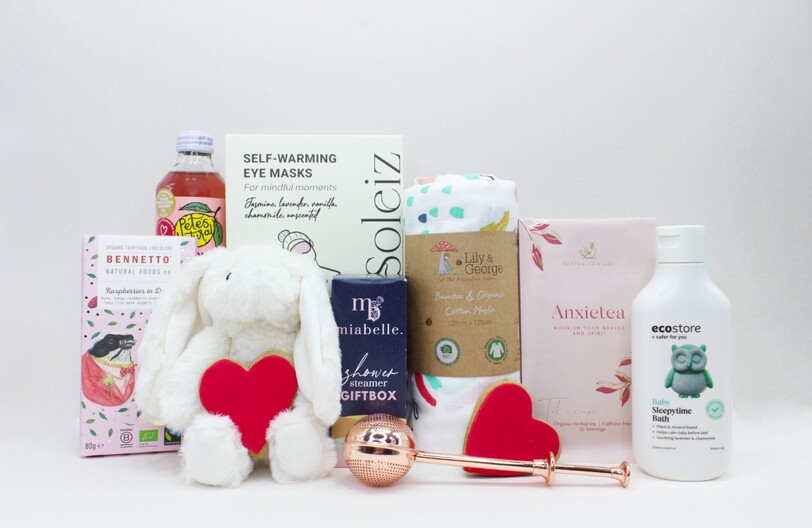 NZ-made gift boxes for new mums – curated gifts by KYND Gift Boxes