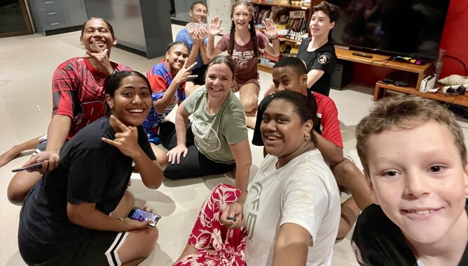 Some of the youth group that we regularly host.