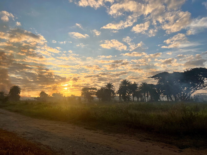 Smoky sunsets are a common occurrence.