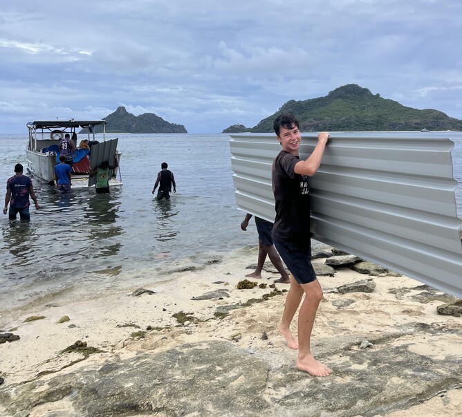 Josh gave everything a go!